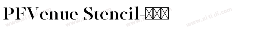 PFVenue Stencil字体转换